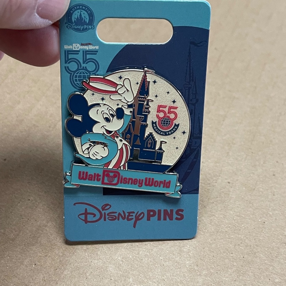 2026 Disney Parks Walt Disney World 55th Anniversary Mickey Mouse OE Pin